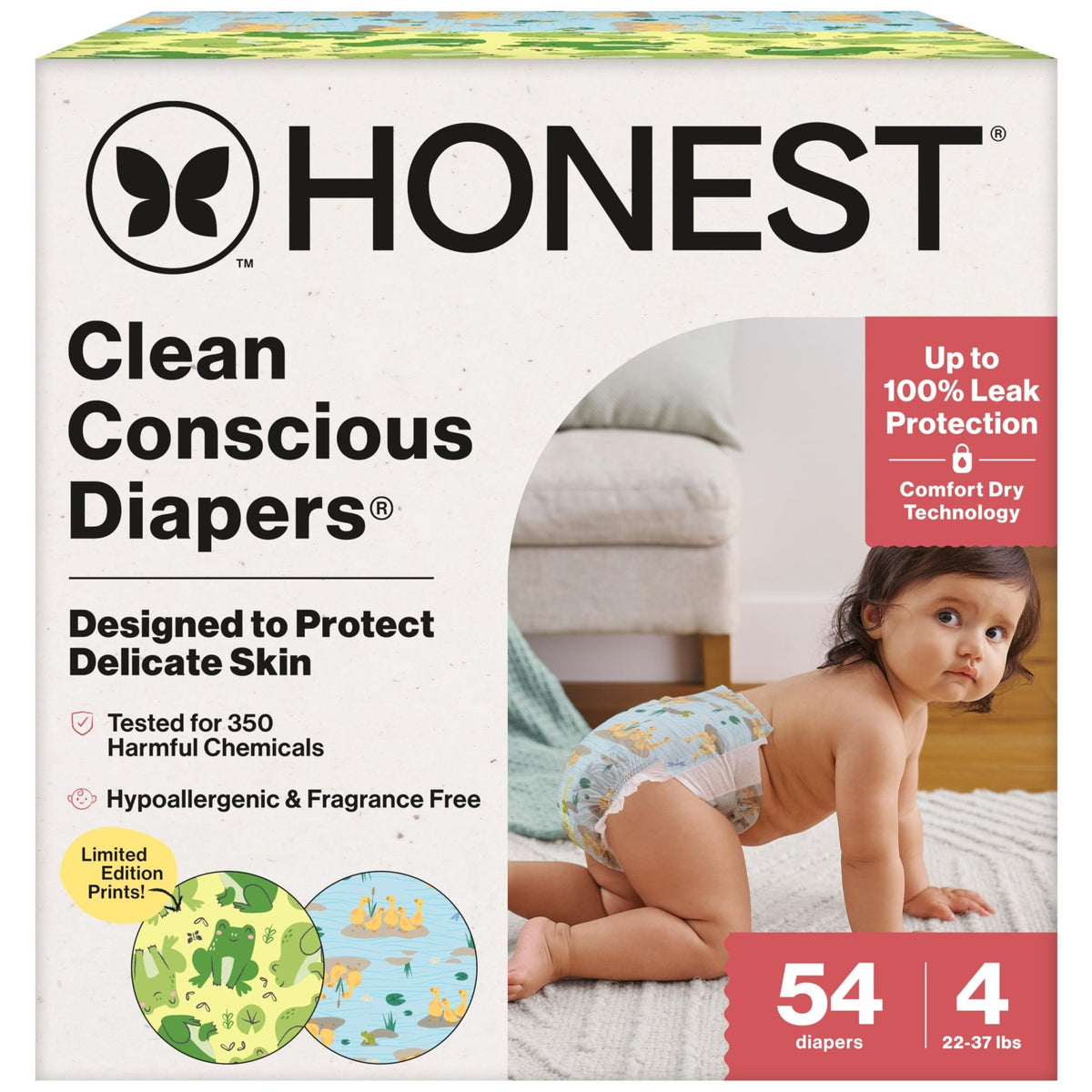 The Honest Company Diapers, All the Alpacas + Turtle Time, Size 1, 78 Count - Jansha Store