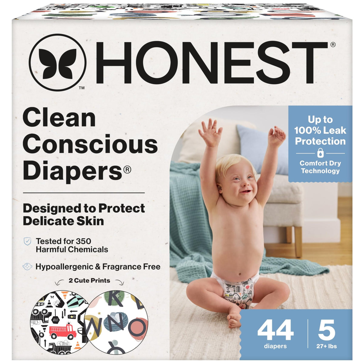 The Honest Company Diapers, All the Alpacas + Turtle Time, Size 1, 78 Count - Jansha Store