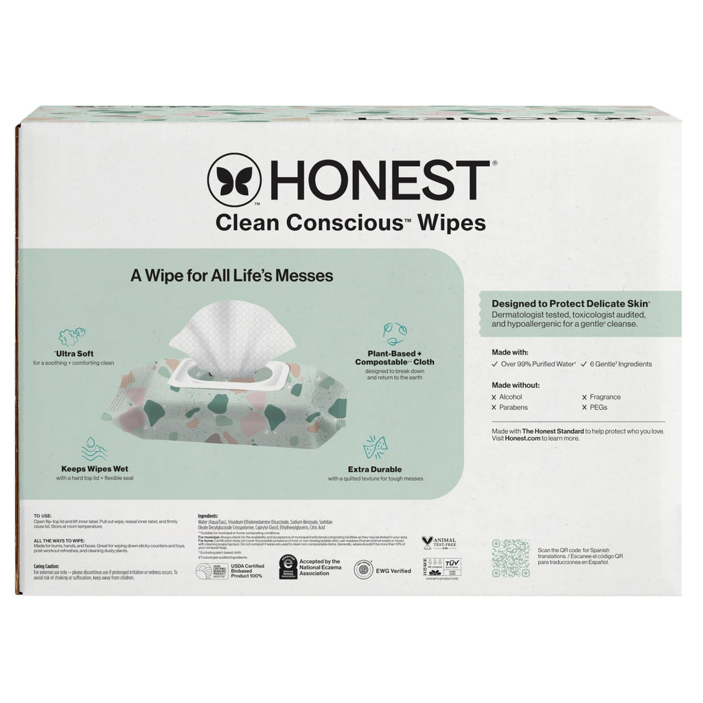 The Honest Company Multi-Use Baby Wipes, Pattern Play, 720 Count - Jansha Store