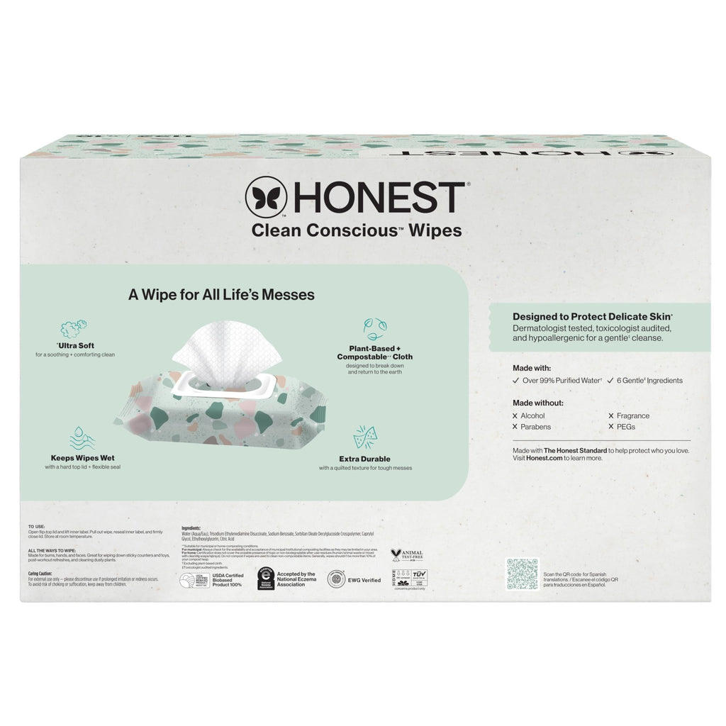 The Honest Company Multi-Use Baby Wipes, Pattern Play, 720 Count - Jansha Store