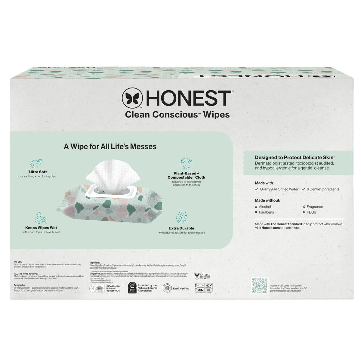 The Honest Company Multi-Use Baby Wipes, Pattern Play, 720 Count - Jansha Store