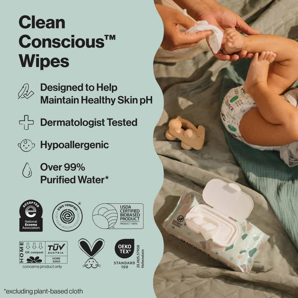 The Honest Company Multi-Use Baby Wipes, Pattern Play, 720 Count - Jansha Store