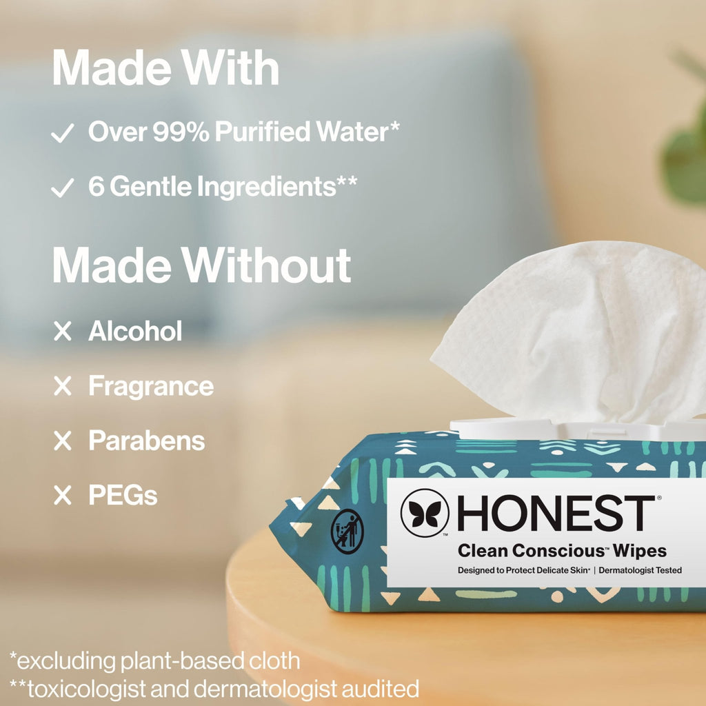 The Honest Company Multi-Use Baby Wipes, Pattern Play, 720 Count - Jansha Store