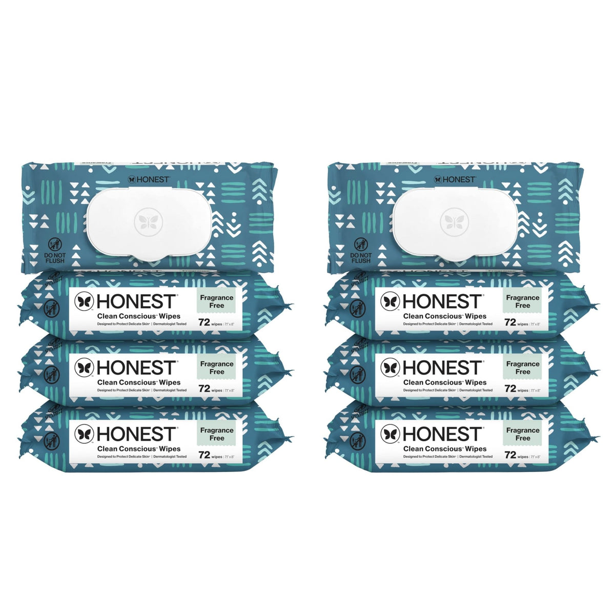The Honest Company Multi-Use Baby Wipes, Pattern Play, 720 Count - Jansha Store