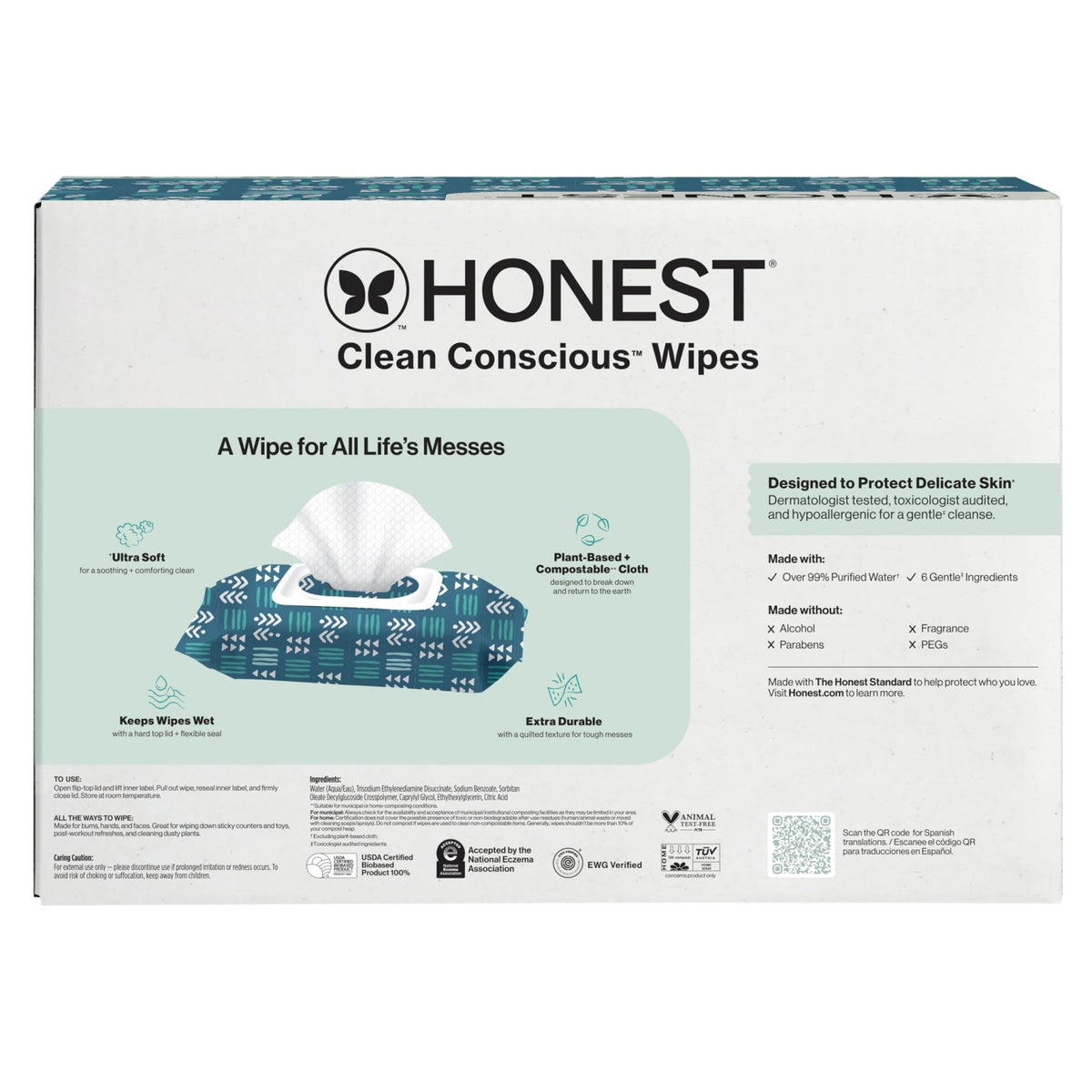 The Honest Company Multi-Use Baby Wipes, Pattern Play, 720 Count - Jansha Store