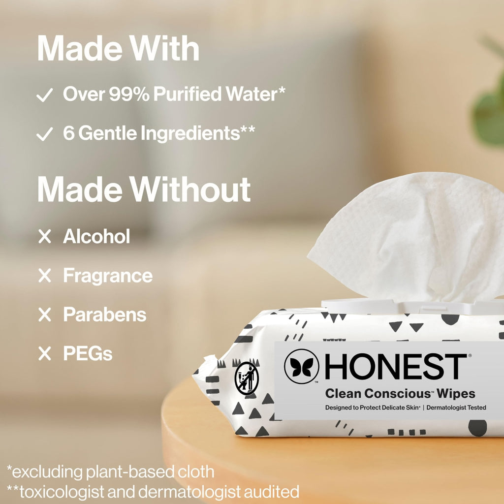 The Honest Company Multi-Use Baby Wipes, Pattern Play, 720 Count - Jansha Store