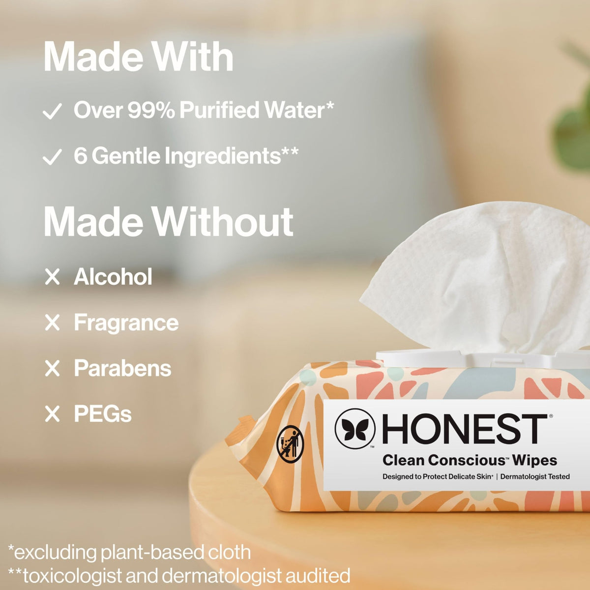 The Honest Company Multi-Use Baby Wipes, Pattern Play, 720 Count - Jansha Store