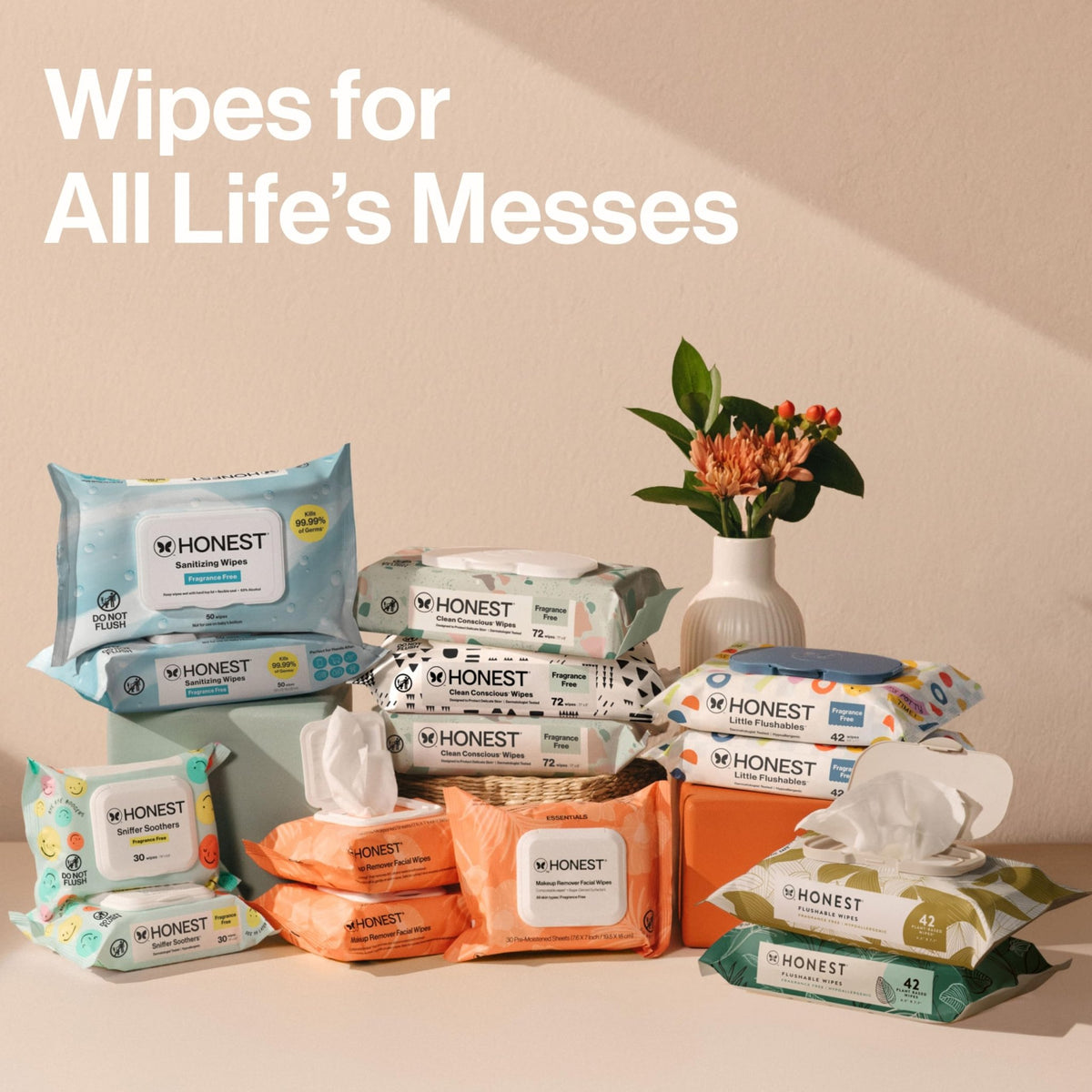 The Honest Company Multi-Use Baby Wipes, Pattern Play, 720 Count - Jansha Store