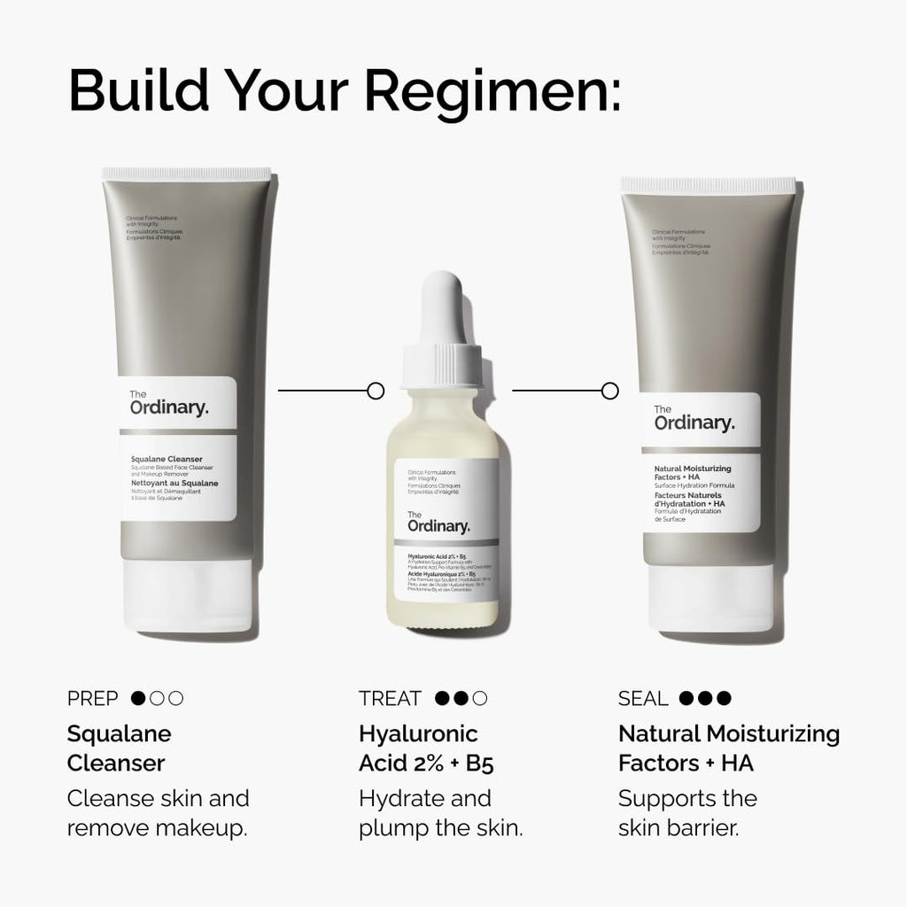 The Ordinary Hyaluronic Acid 2% + B5 (with Ceramides), Multi-Depth Hydration Serum for Plumper, Smoother Skin - Jansha Store