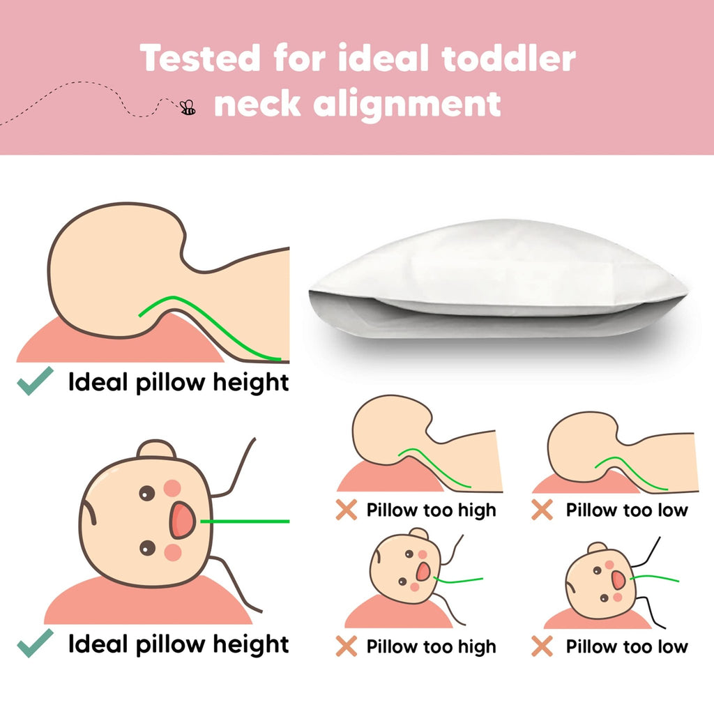 Toddler Pillow with Pillowcase, 13x18 My Little Dreamy Pillow (Flora Vale) - Jansha Store