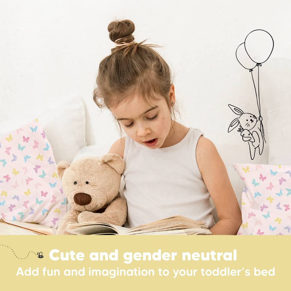 Toddler Pillow with Pillowcase, 13x18 My Little Dreamy Pillow (Flora Vale) - Jansha Store