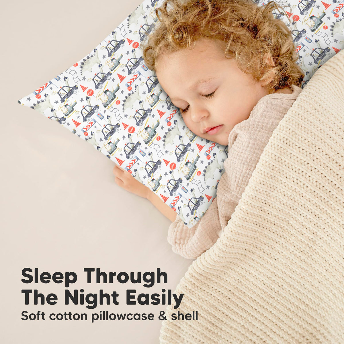 Toddler Pillow with Pillowcase, 13x18 My Little Dreamy Pillow (Flora Vale) - Jansha Store