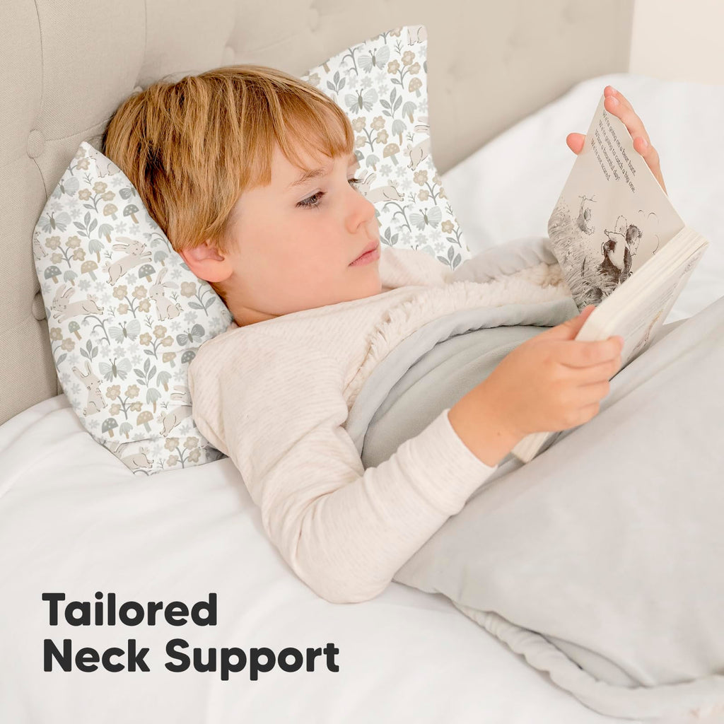 Toddler Pillow with Pillowcase, 13x18 My Little Dreamy Pillow (Flora Vale) - Jansha Store