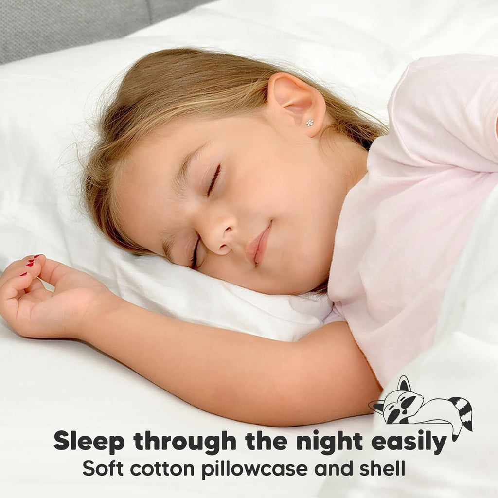 Toddler Pillow with Pillowcase, 13x18 My Little Dreamy Pillow (Flora Vale) - Jansha Store