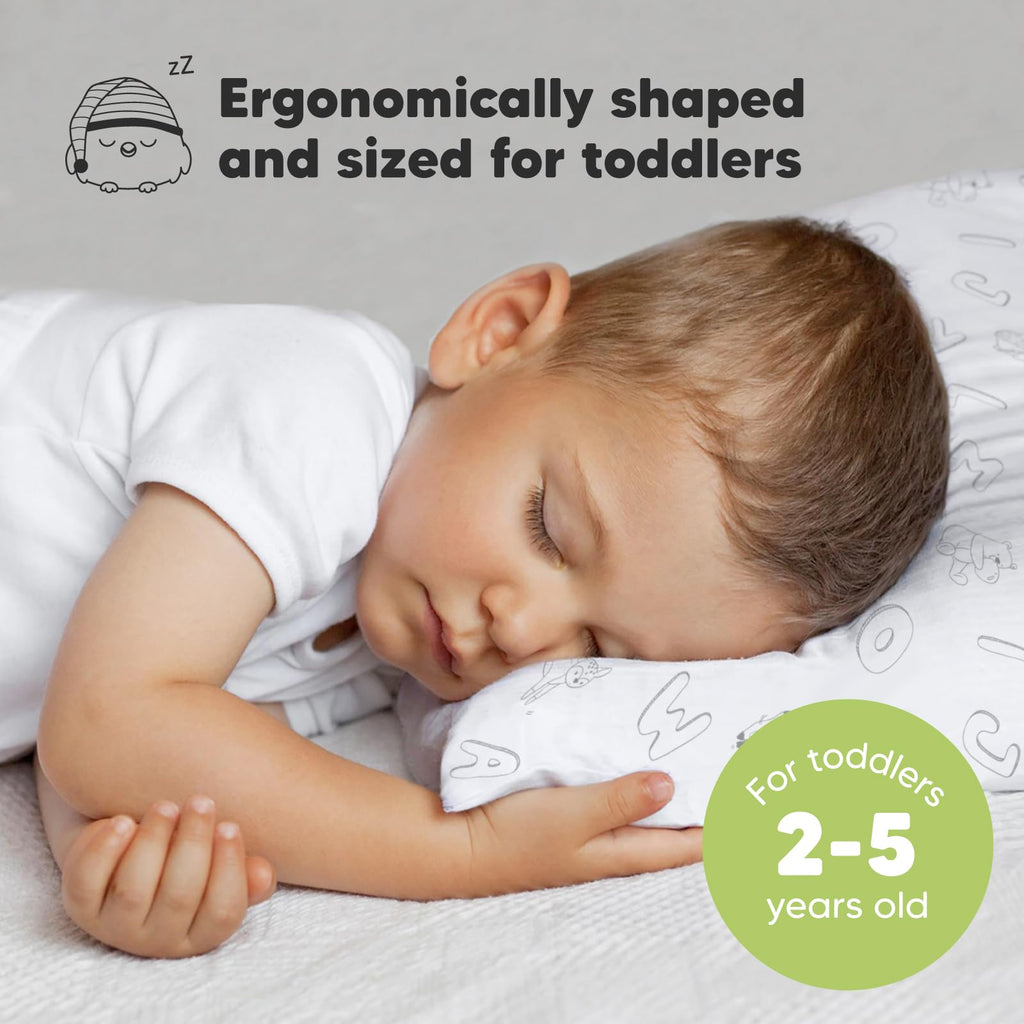 Toddler Pillow with Pillowcase, 13x18 My Little Dreamy Pillow (Flora Vale) - Jansha Store