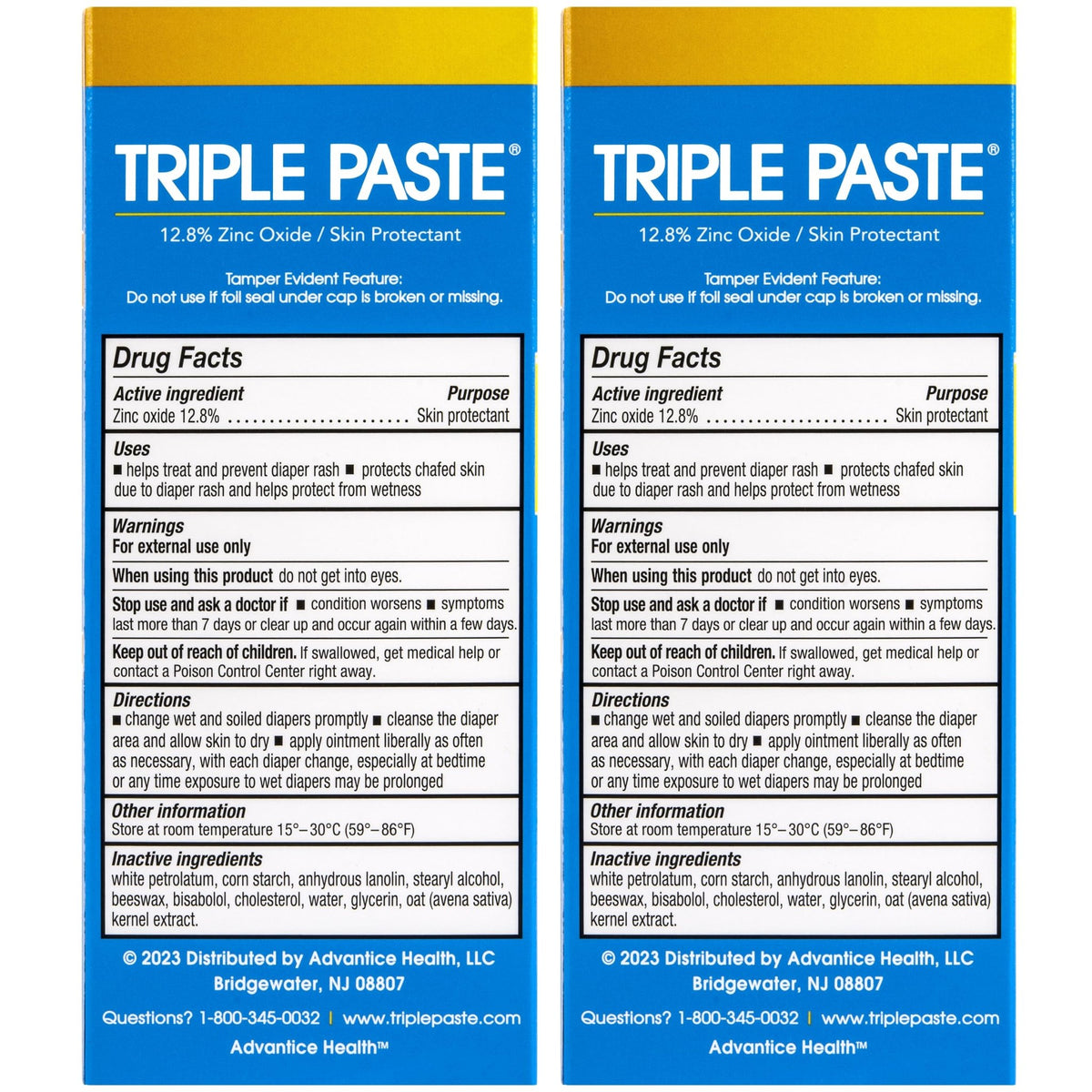 Triple Paste Diaper Rash Cream, Zinc Oxide Baby Ointment, 3 oz - Jansha Store