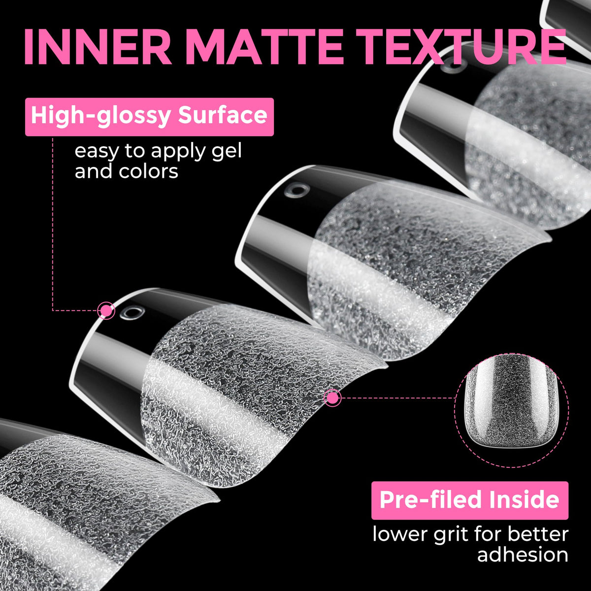 UNA GELLA Extra Short Square Kids Nail Tips 216Pcs Squoval Press On Nails - Jansha Store