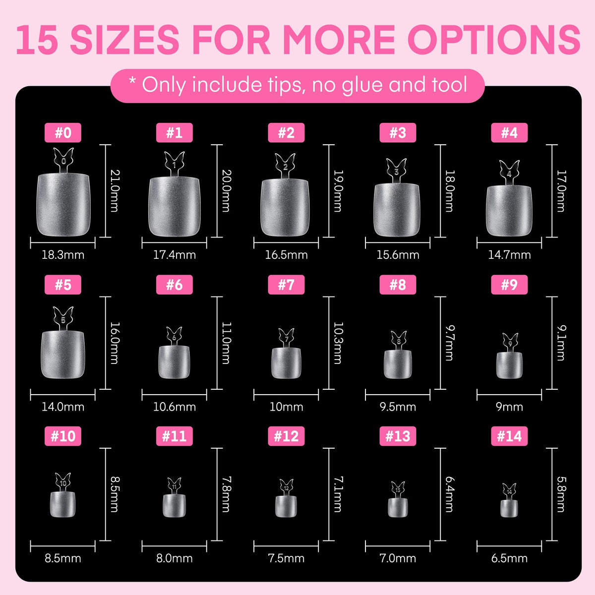 UNA GELLA Short Almond Nail Tips 504PCS Short Fake Nails Soft Press Ons - Jansha Store