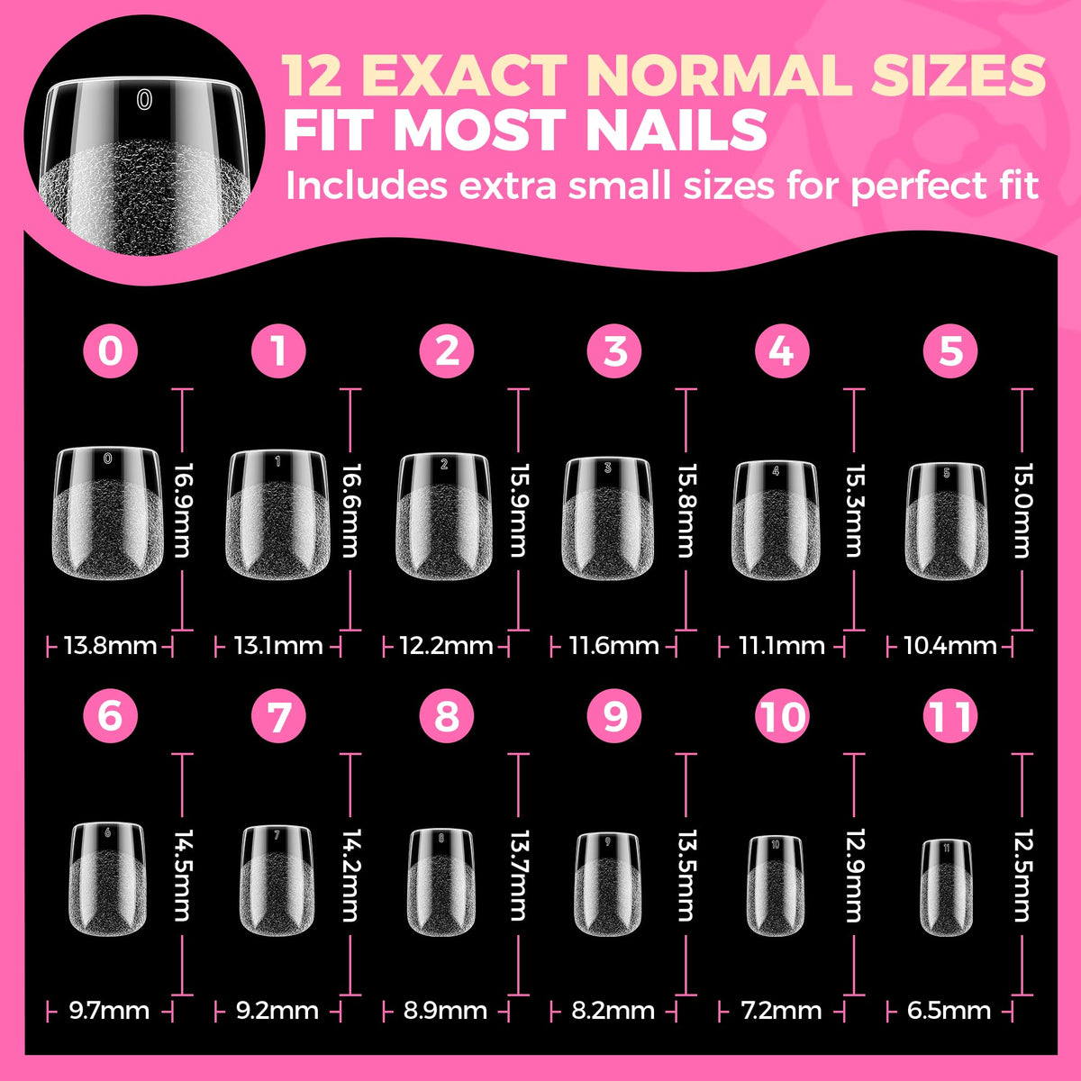 UNA GELLA Short Almond Nail Tips 504PCS Short Fake Nails Soft Press Ons - Jansha Store