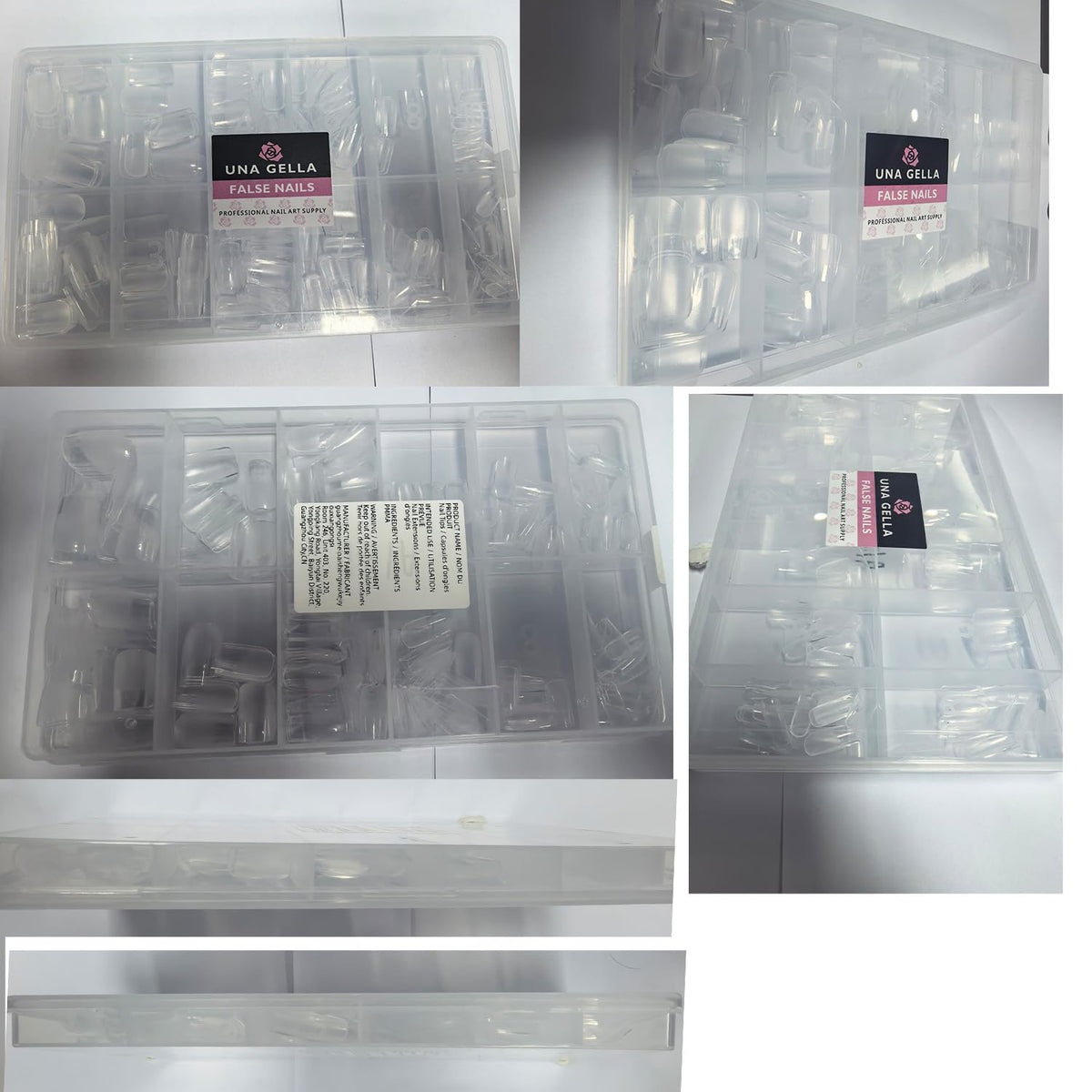 UNA GELLA Short Almond Nail Tips 504PCS Short Fake Nails Soft Press Ons - Jansha Store