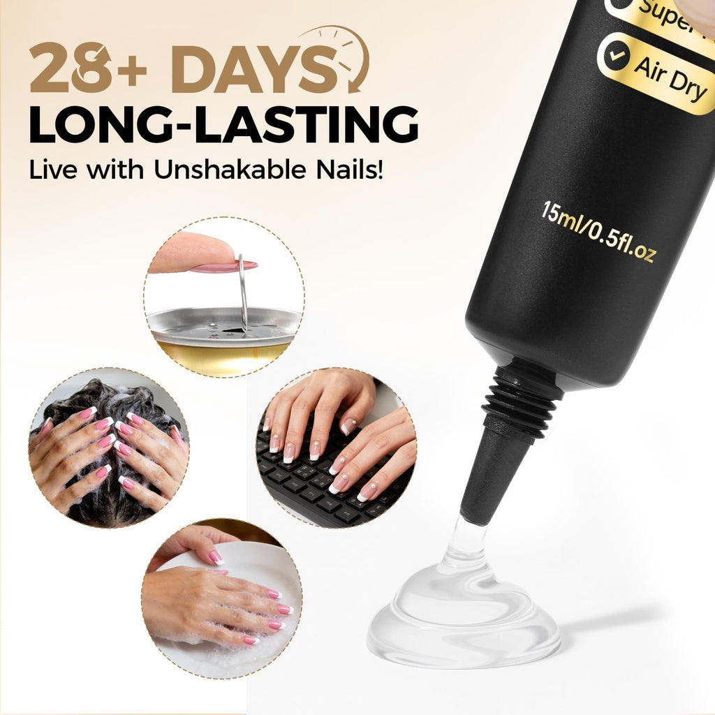 UNA GELLA Short Almond Nail Tips 504PCS Short Fake Nails Soft Press Ons - Jansha Store